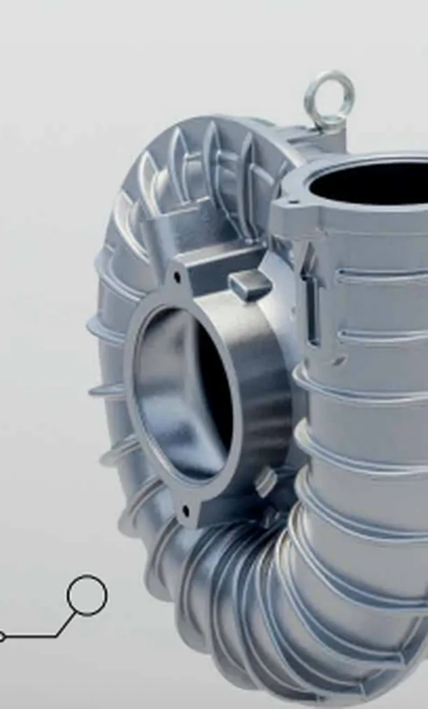 Becker SAMOS side channel blower housing